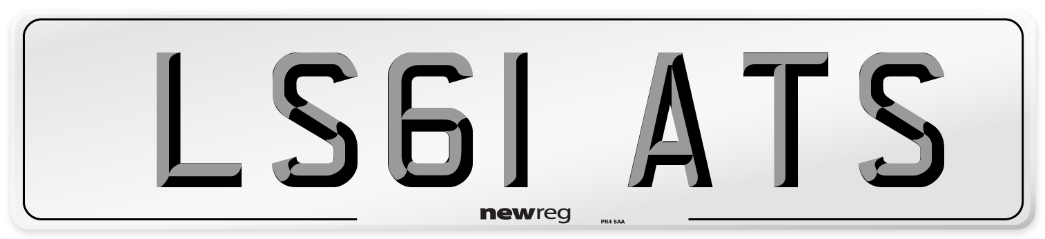 LS61 ATS Number Plate from New Reg